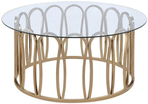 Coaster Furniture - Chocolate Chrome Coffee Table - 708058