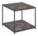 Coaster Furniture - Rustic Gray Herringbone 2 Piece Occasional Table Set - 708168-S2 - GreatFurnitureDeal