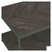 Coaster Furniture - Rustic Gray Herringbone 2 Piece Occasional Table Set - 708168-S2