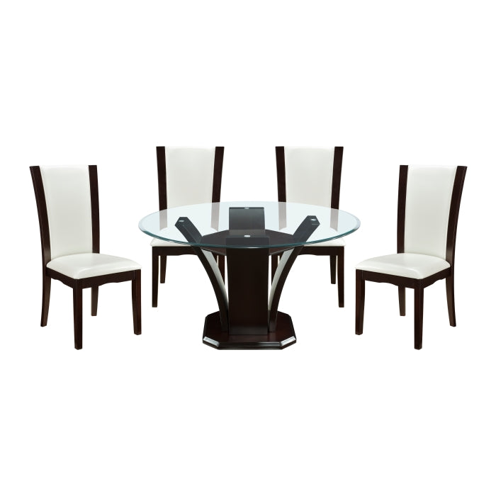 Homelegance - Daisy 5 Piece Dining Room Set in Espresso - 710-54*5WS - GreatFurnitureDeal
