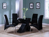 Acme Furniture - Pervis 5 Piece Dining Table Set in Black - 71110-5SET - GreatFurnitureDeal