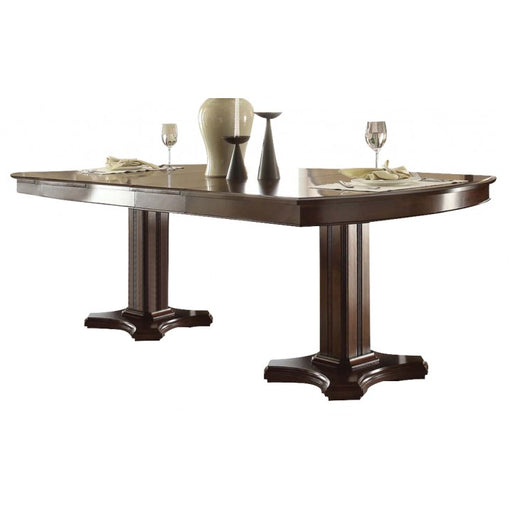 Acme Furniture - Balint Wood Double Pedestal Dining Table in Cherry - 71260 - GreatFurnitureDeal