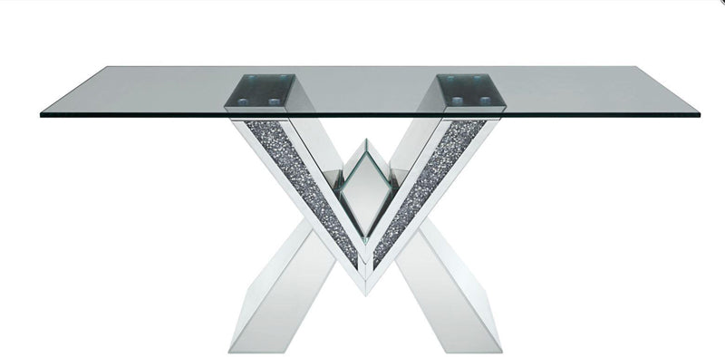 Acme Furniture - Noralie Dining Table in Diamond & Glass - 71280 - GreatFurnitureDeal