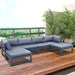 GFD Home - Outdoor sofa 4 pieces+2 ottomans - GreatFurnitureDeal