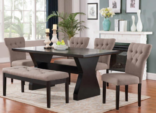 Acme Furniture - Effie 6 Piece Dining Table Set in Espresso - 71515-LB-6SET - GreatFurnitureDeal