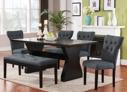 Acme Furniture - Effie 6 Piece Dining Table Set in Espresso - 71515-GE-6SET - GreatFurnitureDeal
