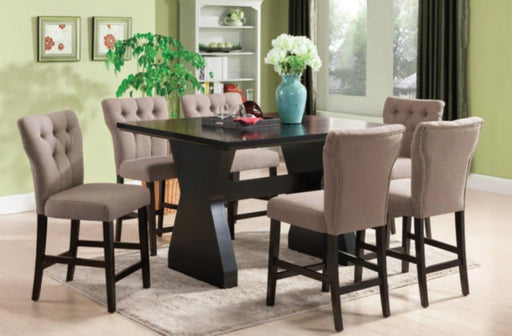 Acme Furniture - Effie 6 Piece Counter Height Table Set in Espresso - 71520-LB-7SET - GreatFurnitureDeal