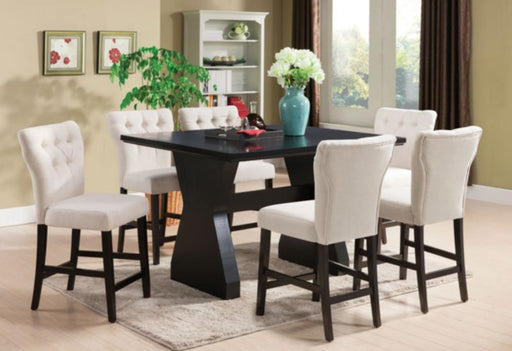 Acme Furniture - Effie 6 Piece Counter Height Table Set in Espresso - 71520-BE-7SET - GreatFurnitureDeal
