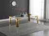 Meridian Furniture - Casper Dining Table Acrylic and Gold - 715-T - GreatFurnitureDeal
