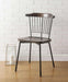 Acme Furniture - Orien Black & Brown Oak Side Chair (Set-2) - 71795 - GreatFurnitureDeal