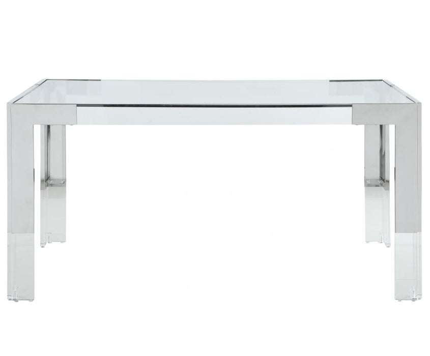 Meridian Furniture - Casper Dining Table Acrylic and Chrome - 717-T