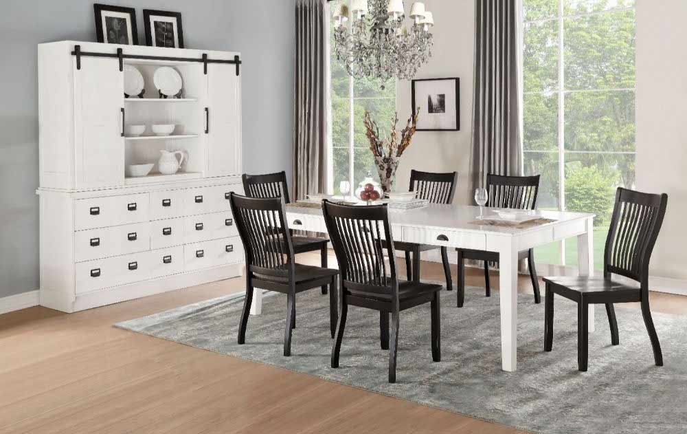 Acme Furniture - Renske 5 Piece Dining Room Set in Antique White - 71850-5SET - GreatFurnitureDeal