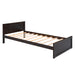 GFD Home - Twin size Loft Bed with a Stand-alone bed, Shelves,Desk,and Wardrobe-Espresso - GreatFurnitureDeal