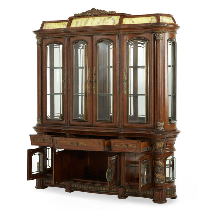 AICO Furniture - Villa Valencia China Cabinet with Lighting Box - 72005-06-55-LB