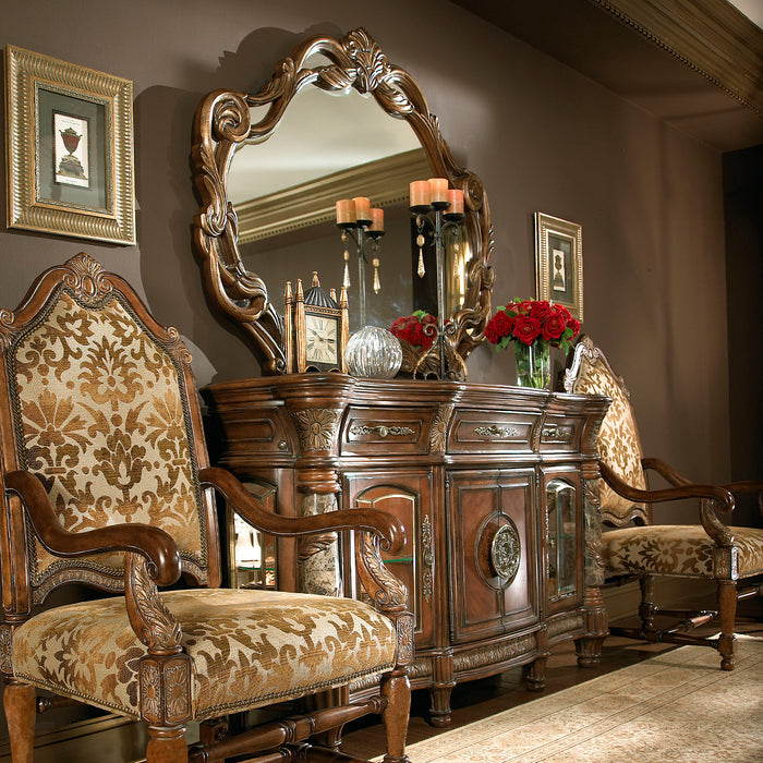 AICO Furniture - Villa Valencia Sideboard & Mirror - 72007-55-72067-55 - GreatFurnitureDeal
