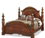 AICO Furniture - Villa Valencia California King Poster Bed in Chestnut - 72000CKP-55