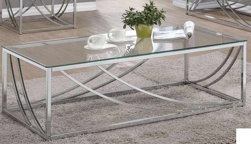 Coaster Furniture - Chrome 2 Piece Occasional Table Set - 720498-S2 - Coffee Table