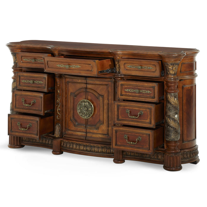 AICO Furniture - Villa Valencia Dresser in Chestnut - 72050-55
