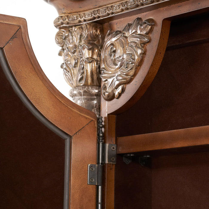 AICO Furniture - Villa Valencia Accent Floor Mirror in Chestnut - 72062-55