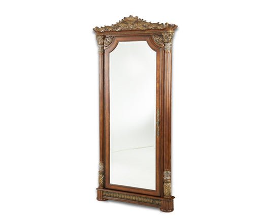 AICO Furniture - Villa Valencia Accent Floor Mirror in Chestnut - 72062-55 - GreatFurnitureDeal