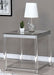 Coaster Furniture - Chrome and Clear Acrylic Rectangular 3 Piece Occasional Table Set - 720748-3SET - GreatFurnitureDeal