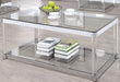 Coaster Furniture - Chrome and Clear Acrylic Rectangular 3 Piece Occasional Table Set - 720748-3SET - GreatFurnitureDeal