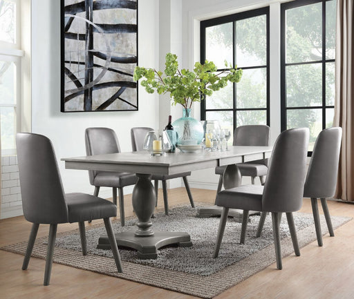 Acme Furniture - Waylon 5 Piece Dining Table Set in Gray Oak - 72200-5SET - GreatFurnitureDeal