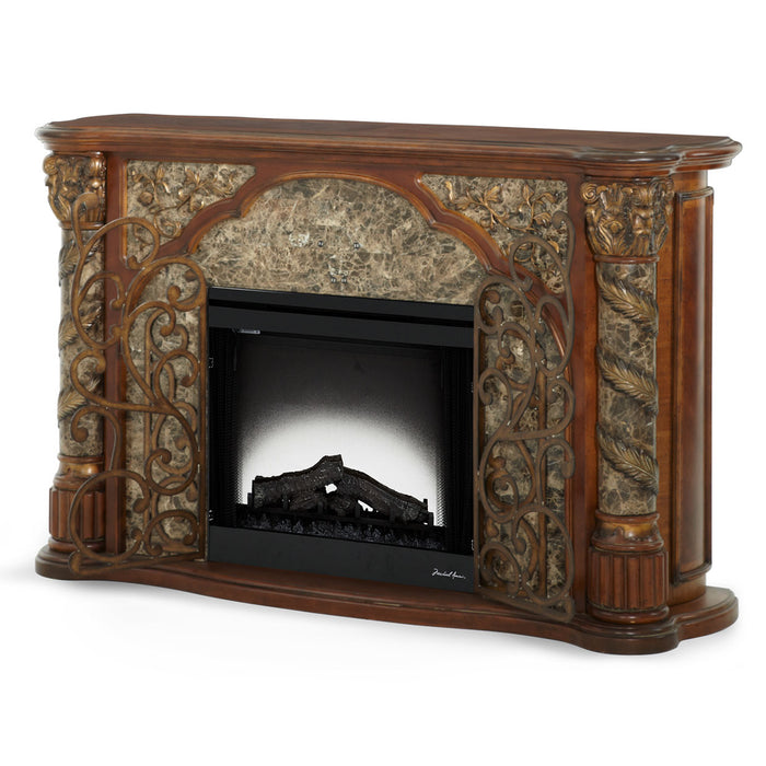 AICO Furniture - Villa Valencia Fireplace w-Electric Fireplace Insert - 72220-55-AFB33S - GreatFurnitureDeal