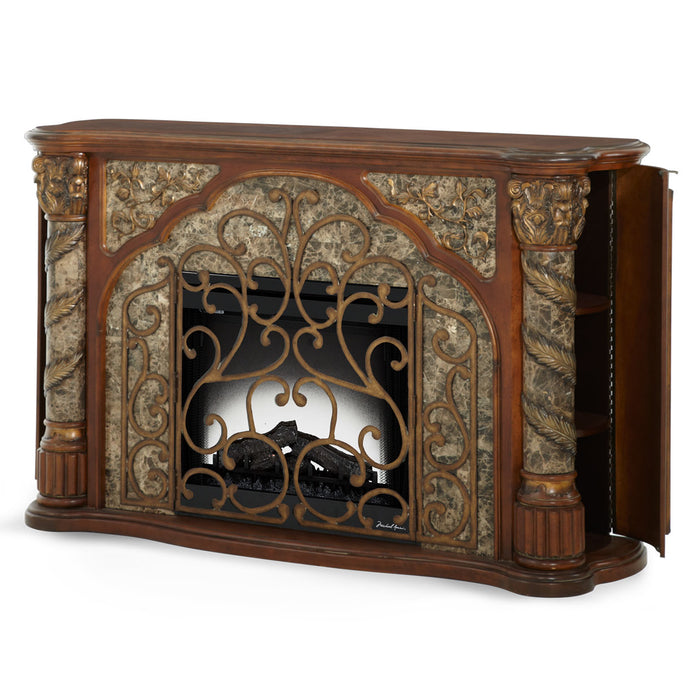 AICO Furniture - Villa Valencia Fireplace w-Electric Fireplace Insert - 72220FPL - GreatFurnitureDeal