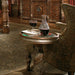 AICO Furniture - Villa Valencia Chair Side Table in Chestnut - 72222-55 - GreatFurnitureDeal