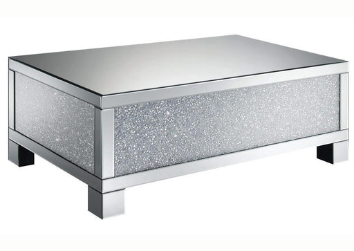 Coaster Furniture - Coffee Table with Tempered Glass Top in Silver - 722498