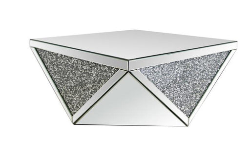 Coaster Furniture - Coffee Table with Tempered Glass Top in Silver - 722508