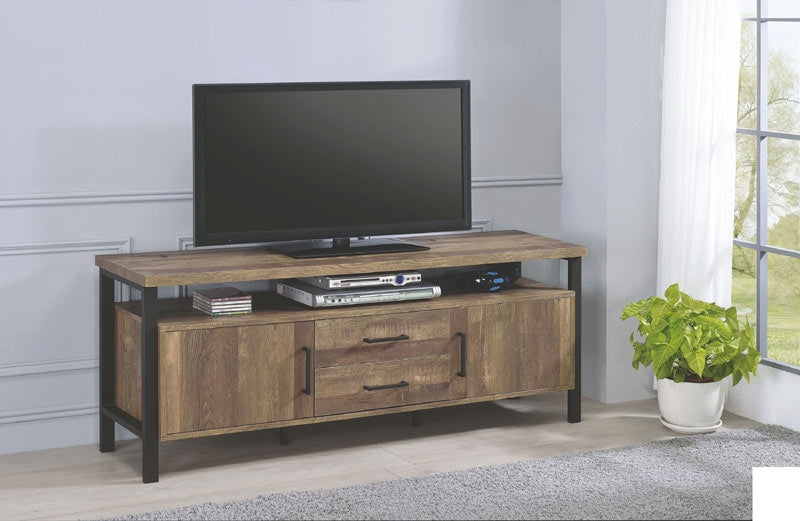 Coaster Furniture - Rustic Oak 59" TV Console - 722562 - GreatFurnitureDeal