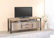 Coaster Furniture - Weathered Oak 59" TV Console - 722572 - Room View