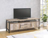 Coaster Furniture - Weathered Oak 70" TV Console - 722573 - Room View
