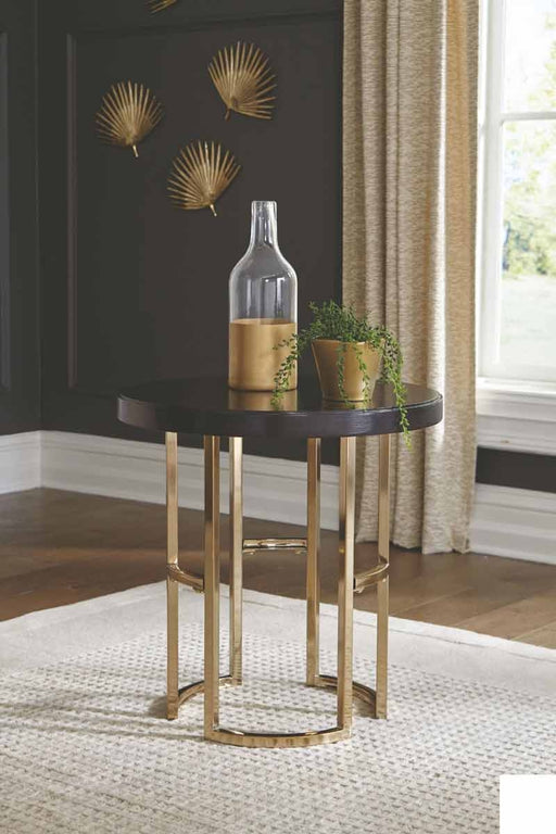 Coaster Furniture - Corliss Rose Brass End Table - 722747