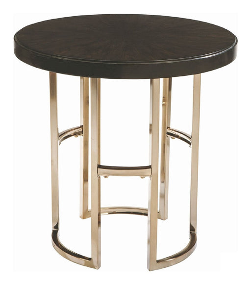 Coaster Furniture - Corliss Rose Brass End Table - 722747