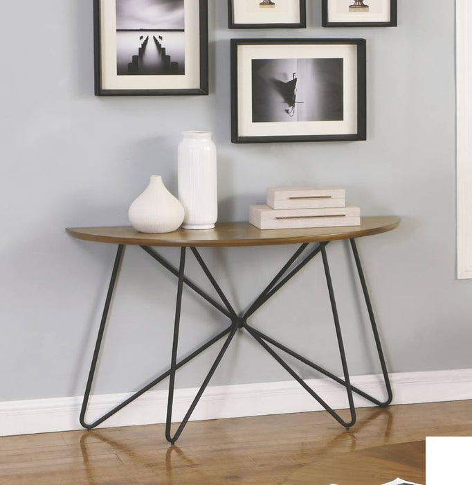 Coaster Furniture - Dark Brown And Black Sofa Table - 722899 - Room View