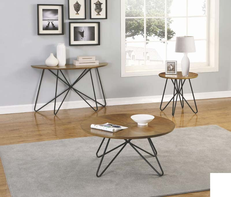Coaster Furniture - Dark Brown And Black Sofa Table - 722899 - Set View