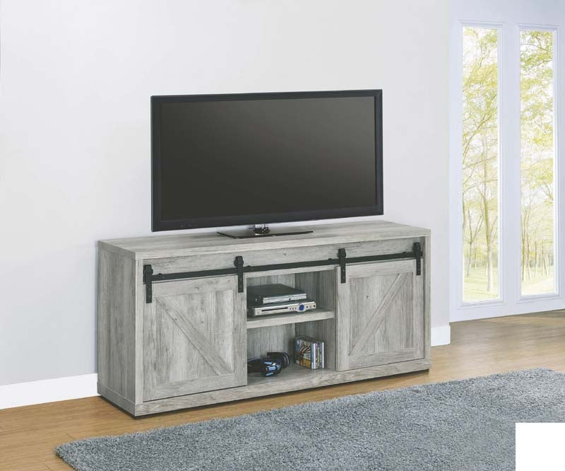Coaster Furniture - Gray Driftwood 59" TV Console - 723262 - GreatFurnitureDeal