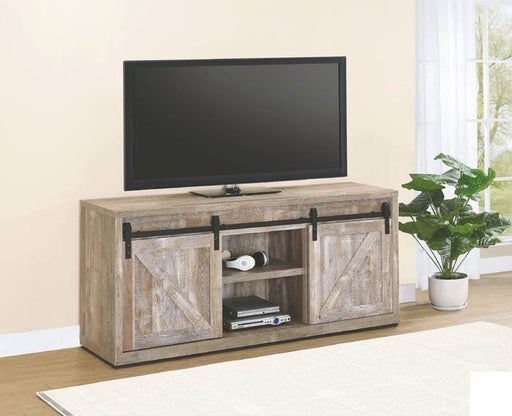 Coaster Furniture - Weathered Oak 59" TV Console - 723282 - GreatFurnitureDeal