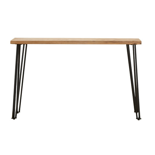 Coaster Furniture - Gano Sofa Table With Hairpin Leg Natural And Matte Black - 723499 - GreatFurnitureDeal