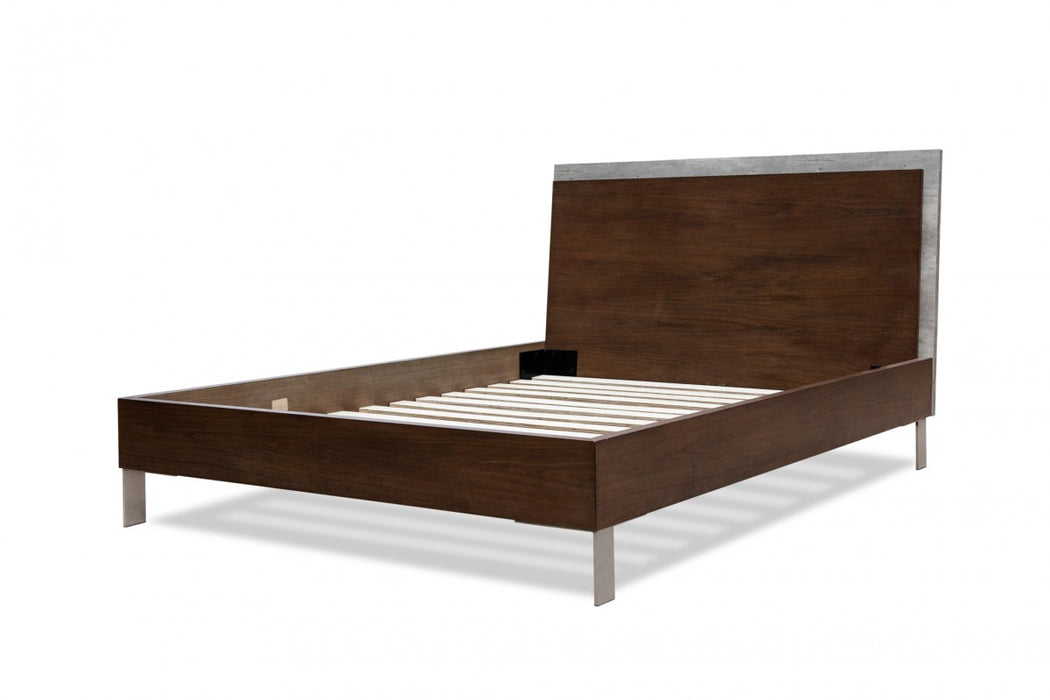 VIG Furniture - Nova Domus Conner Modern Dark Walnut & Faux Concrete Bedroom Set - VGAN-CONNER-SET-DK - GreatFurnitureDeal