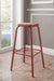 Acme Furniture - Scarus Natural & Red Bar Stool (Set-2) - 72388 - GreatFurnitureDeal