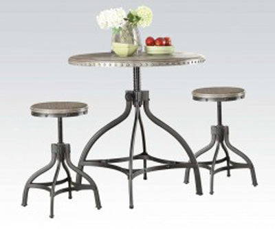 Acme Furniture - Fatima 3 Piece Bar Table Set - 73130-3SET - GreatFurnitureDeal