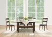 Acme Furniture - Nabirye Dark Oak 4 Piece Dining Table Set - 73160-4SET