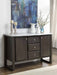 Acme Furniture - Madan Marble & Gray Oak Server - 73169 - GreatFurnitureDeal