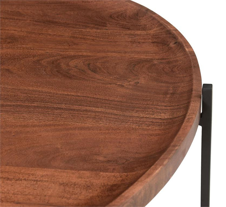 Coast To Coast - Huntley Brown and Black Cocktail Table - 73317 - GreatFurnitureDeal