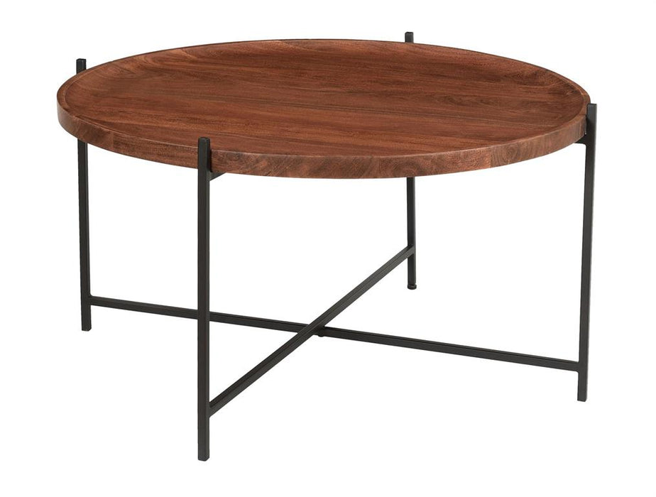 Coast To Coast - Huntley Brown and Black Cocktail Table - 73317 - GreatFurnitureDeal