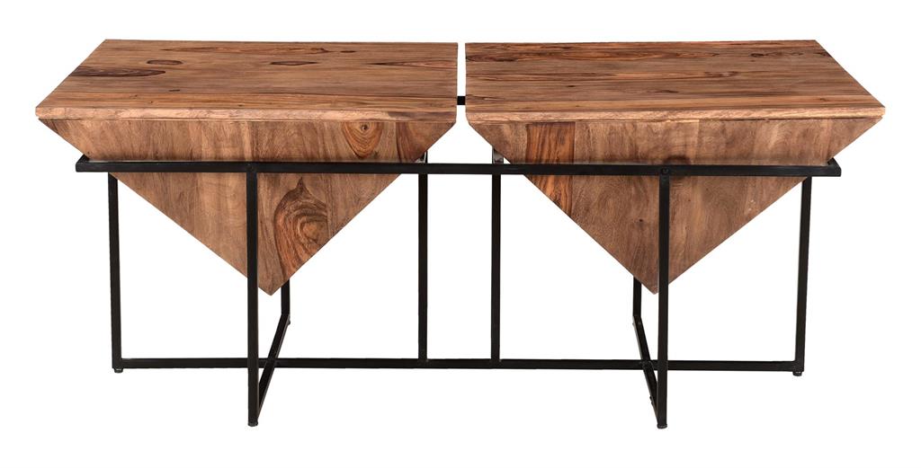Coast To Coast -  Brownstone Nut Brown Rectangular Cocktail Table - 73334